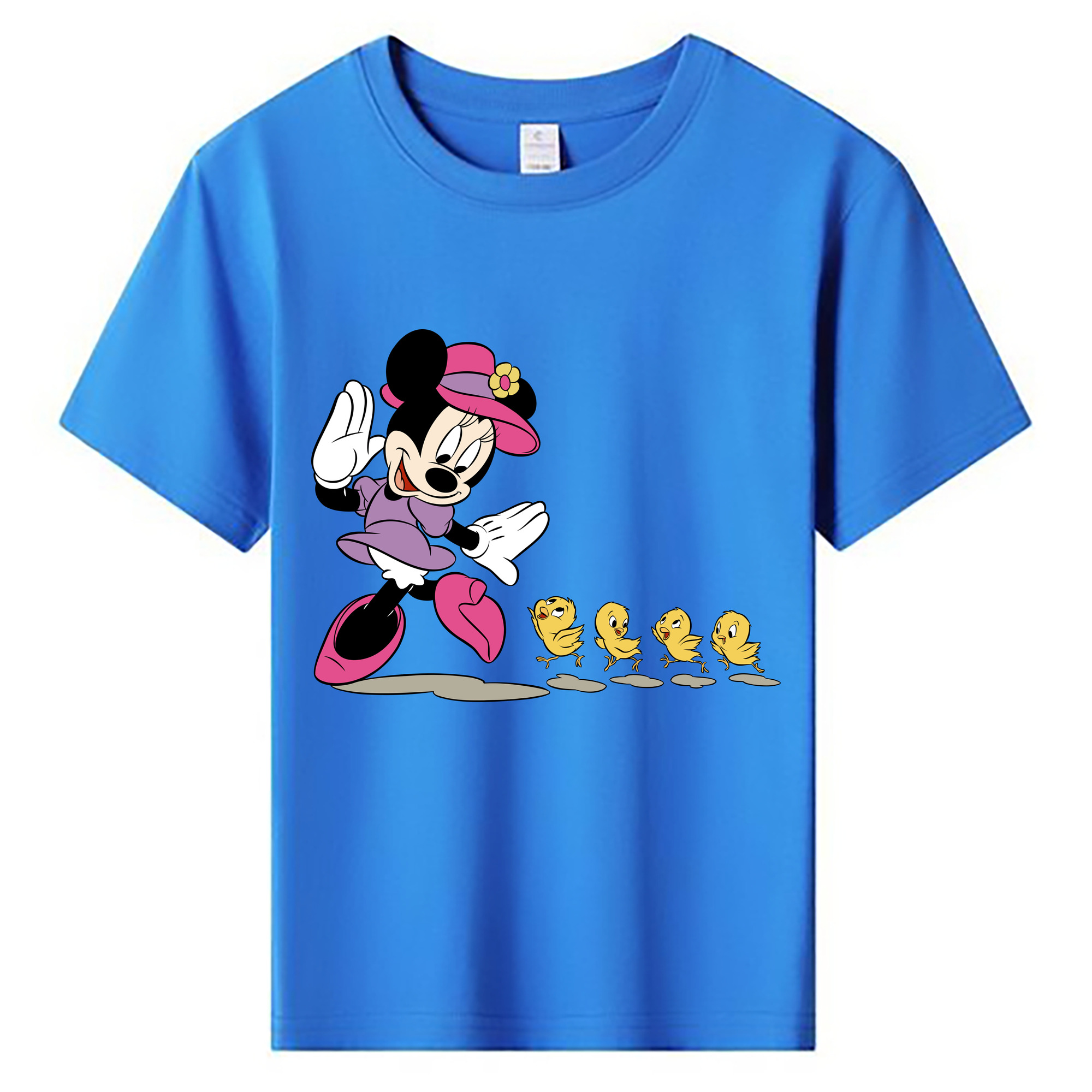 ミッキーマウス Mickey Mouse 綿100％キッズTシャツ（フロントプリント）